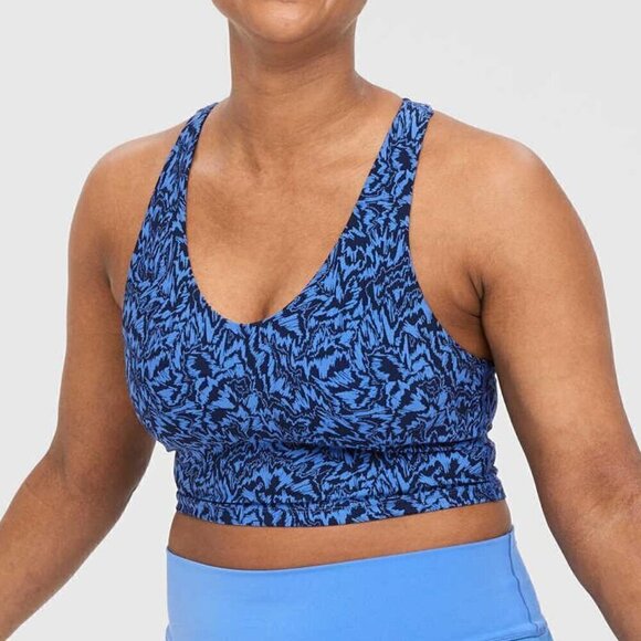 aerie Other - Aerie Offline Real Me Racerback Longline Sports Bra Blue Size S NWT